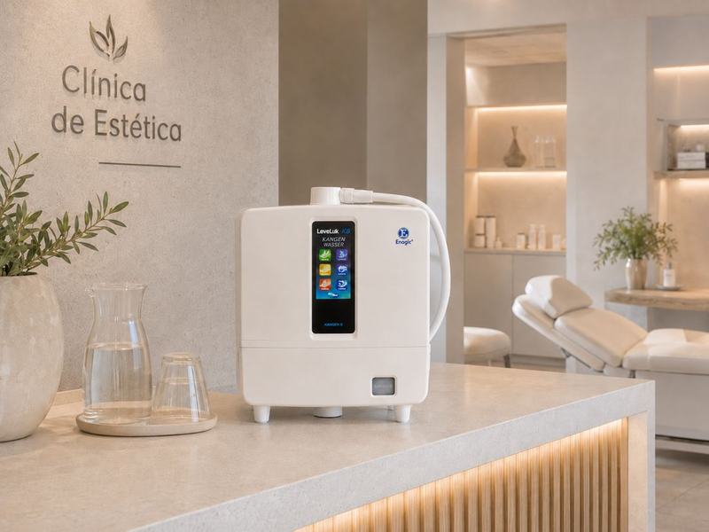 Ionizador de agua en una clínica de estética